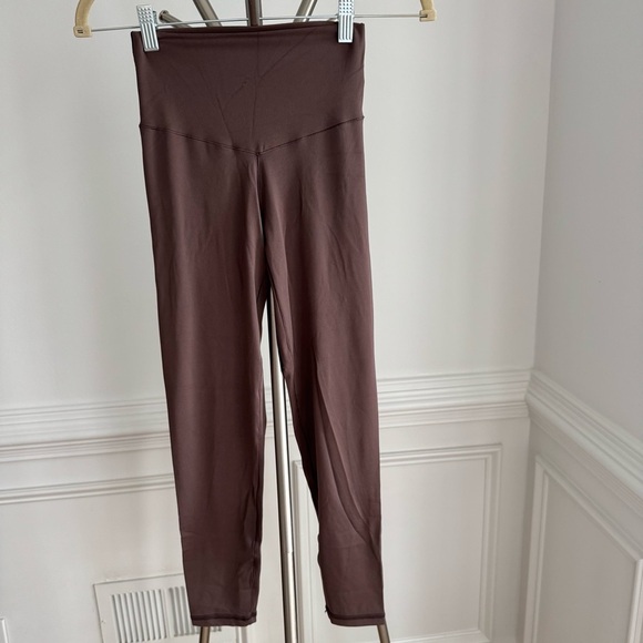Aerie Espresso Brown Real Me 7/8 high-rise leggings Size Small - Picture 3 of 7
